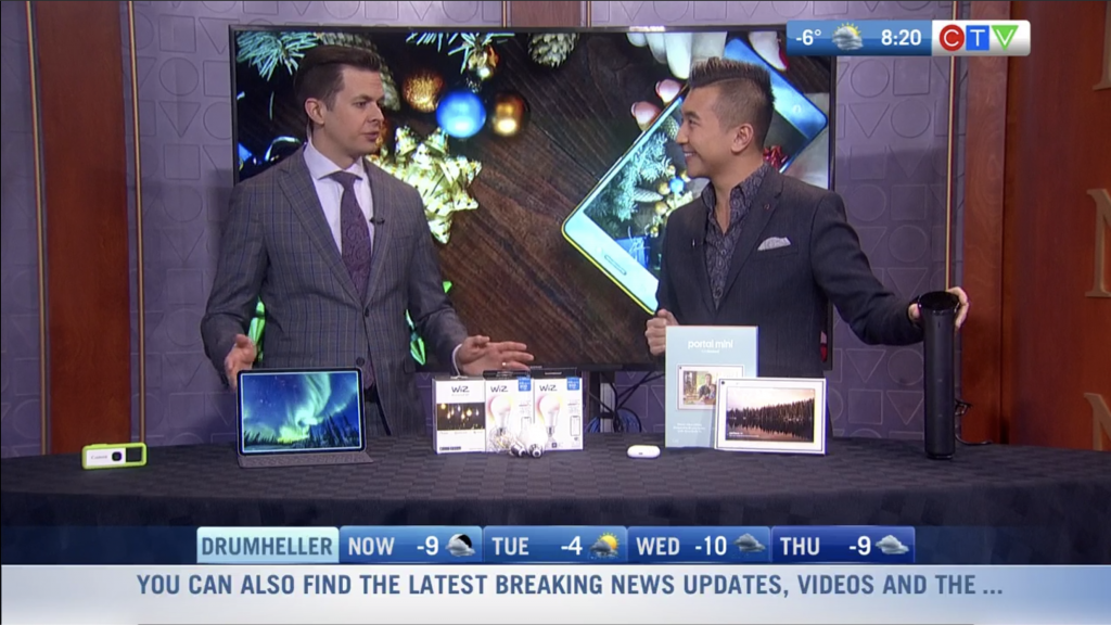 Holiday tech gift guide 2019 CTV Morning Live Calgary Winston Sih Media