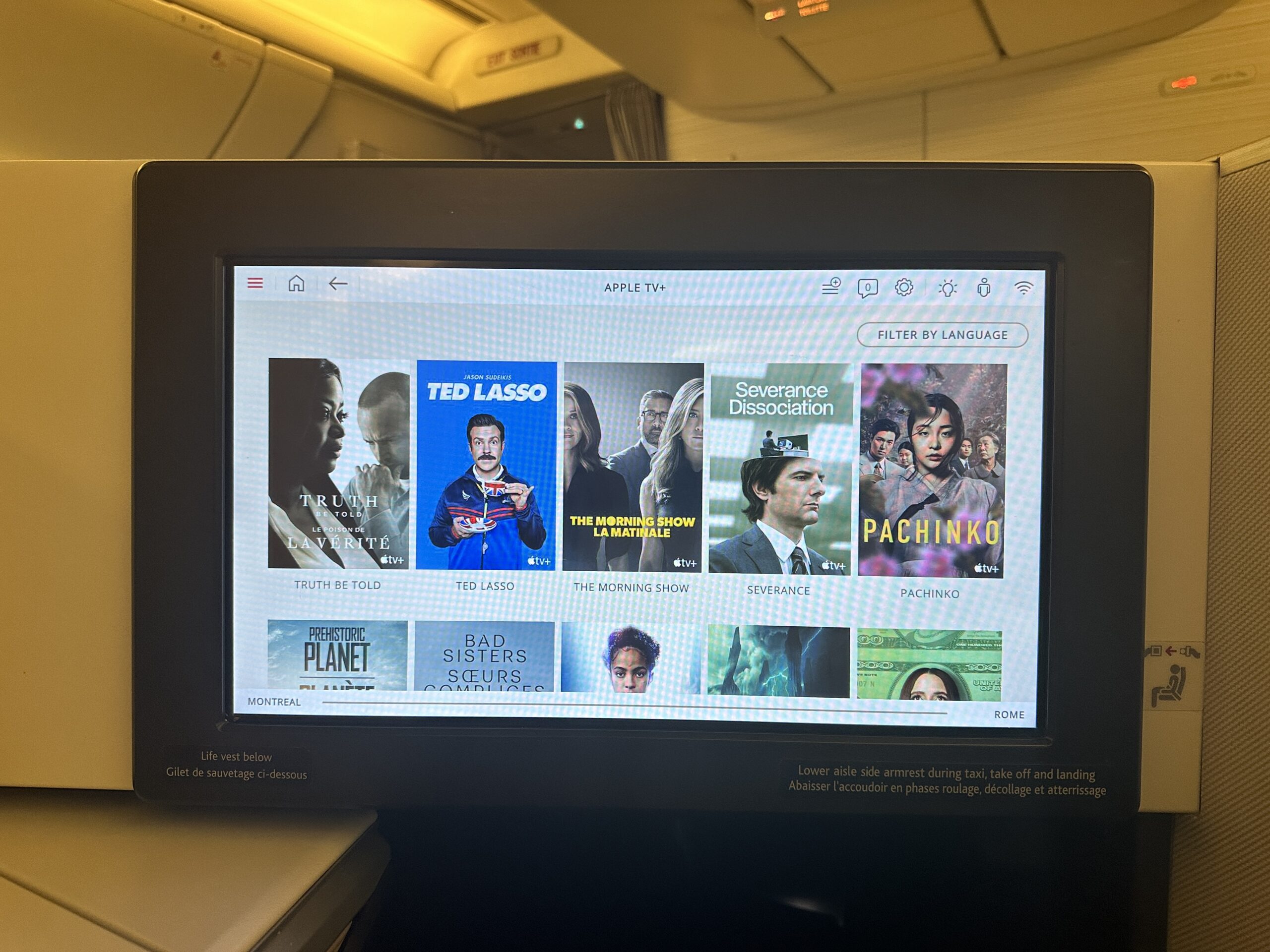 Air Canada expands inflight entertainment through expansive Apple TV+